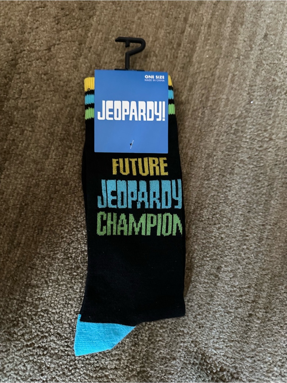 🌵3/$15 Future Jeopardy Champion crew socks ( see description)